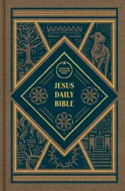 CSB Jesus Daily Bible, Brown Cloth Over Board